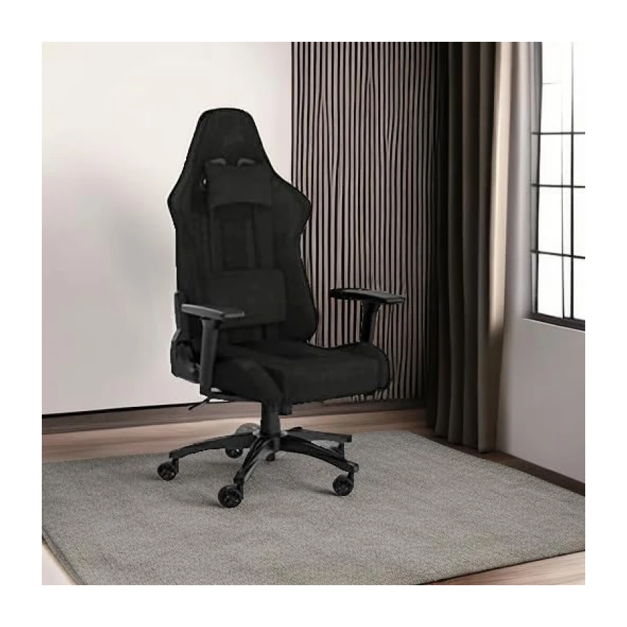 Corsair TC100 Relaxed Gaming Chair - Fabric - Racing-Inspired Design - Lumbar Pillow