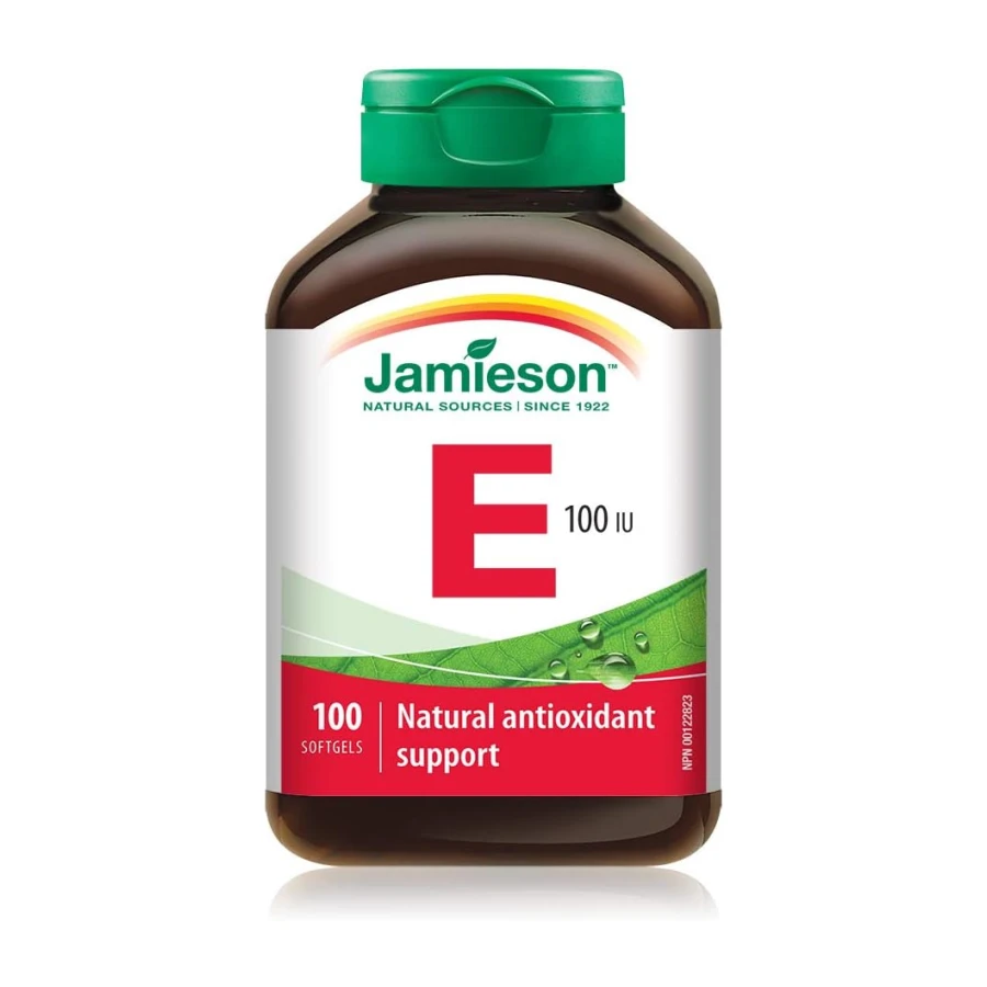Jamieson Vitamin E 100 IU Softgels, Natural Antioxidant