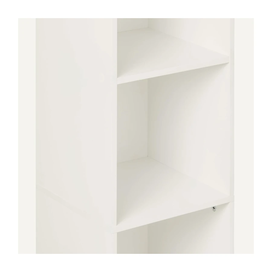 Amazon Basics 5-Cube Bookcase Compatible with Fabric Storage Cube Organizers, White