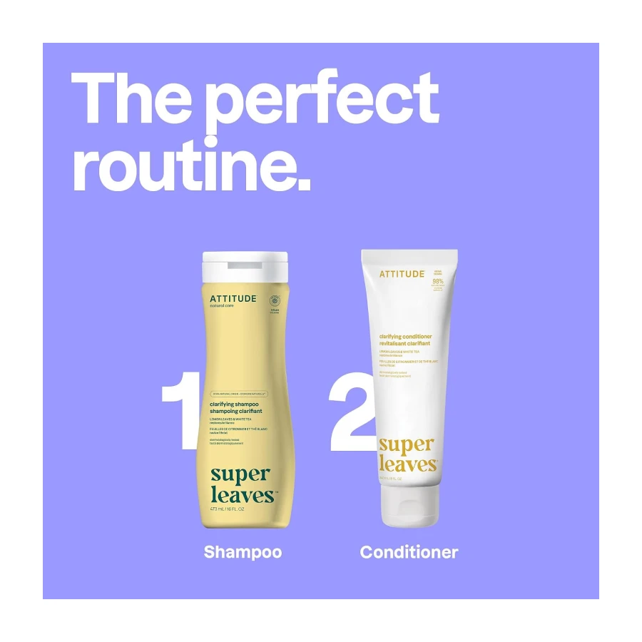 ATTITUDE Clarifying Shampoo, Made in Canada, EWG Verified, Plant- and Mineral-Based Ingredients