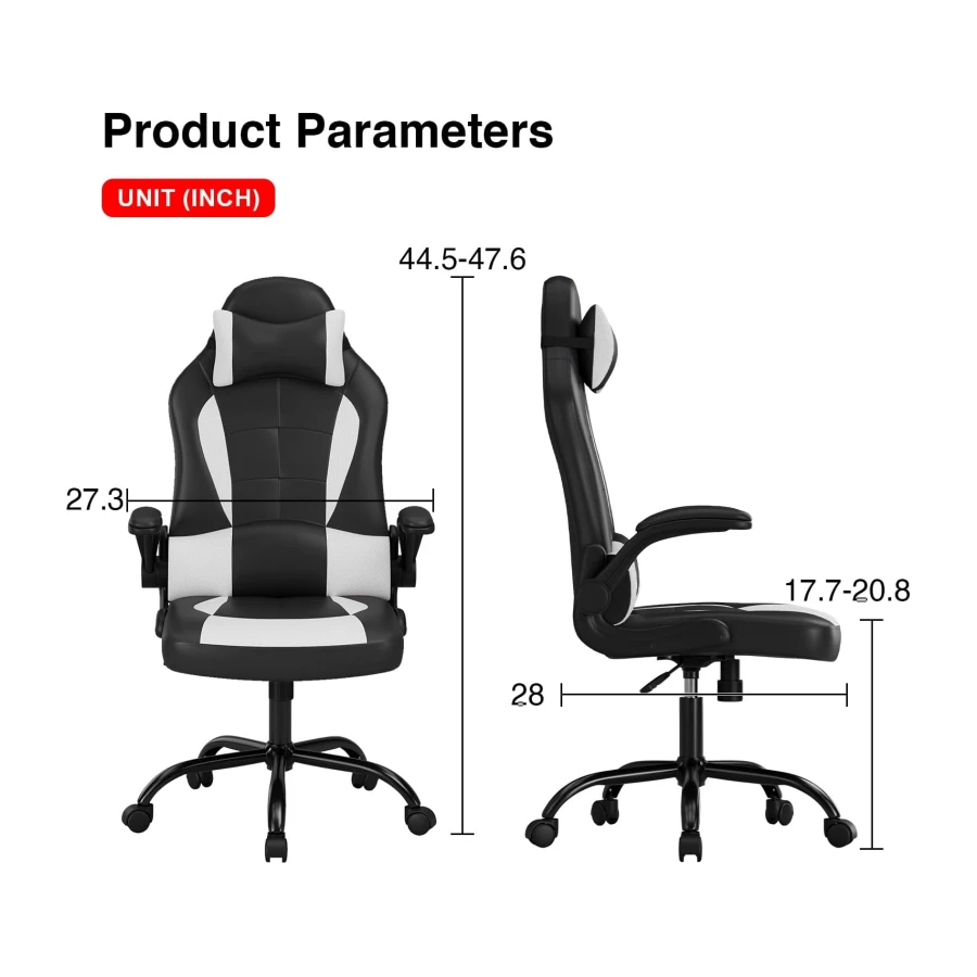 BestOffice Gaming Chair Ergonomic PC Video Game Chair Racing Computer Chair with Lumbar Support