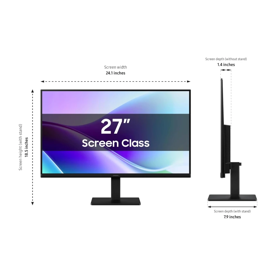 Samsung 27-inch FHD Flat Screen IPS Panel 5ms Monitor