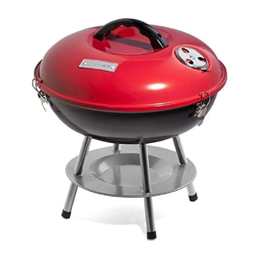 Cuisinart Outdoor Portable Charcoal Grill, 14", Red (CCG-190RBC)