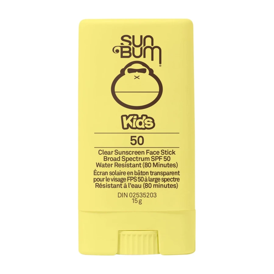 Sun Bum Kids SPF 50 Sunscreen Face Stick - Broad Spectrum UVA/UVB Protection - Vegan & Oxybenzone/Octinoxate Free - 13g