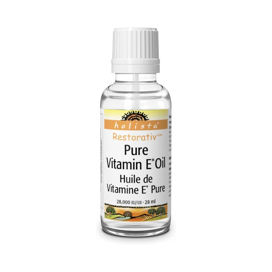 Holista Restorativ Pure Vitamin E Oil 28,000 IU Liquid, 28 mL, Helps Nourish and Protects Skin, Hypoallergenic and Fragrance-Free