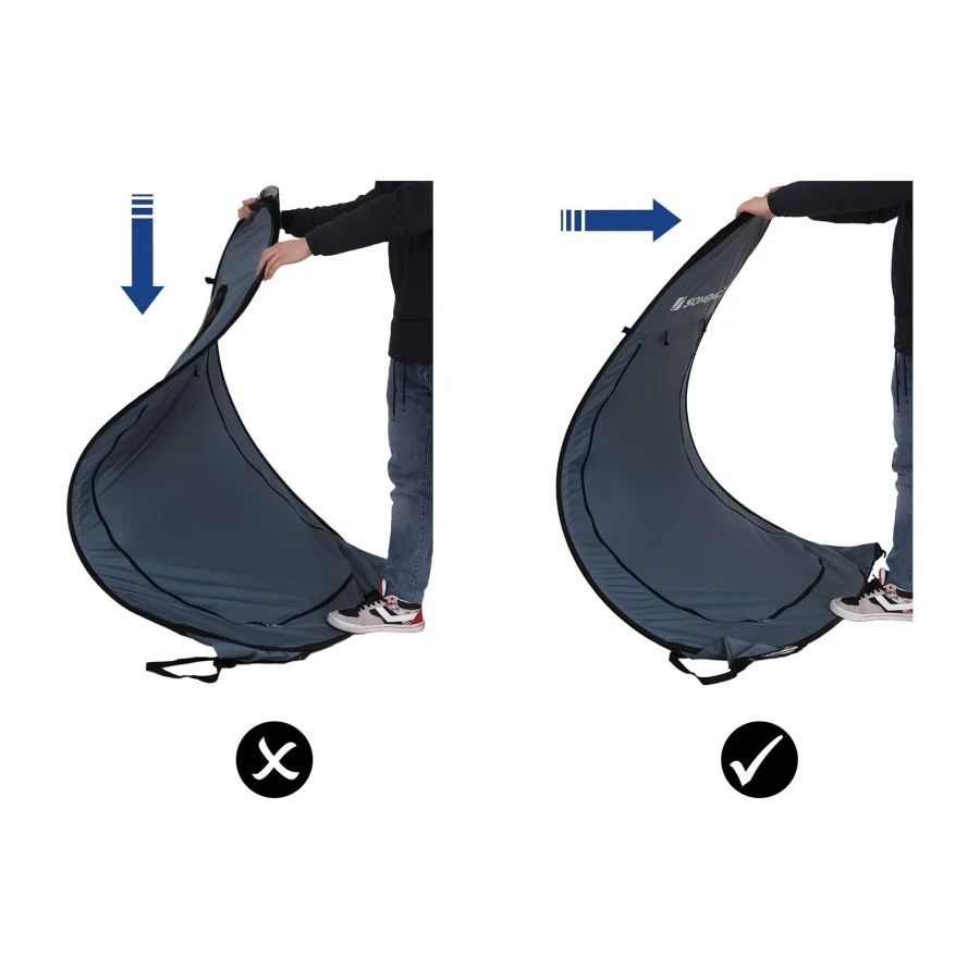SONGMICS Portable Pop up Tent, Dressing Room Privacy Shelter, for Outdoor Camping Fishing Beach Shower Toilet, with Zippered Carrying Bag | Privacy Shelter