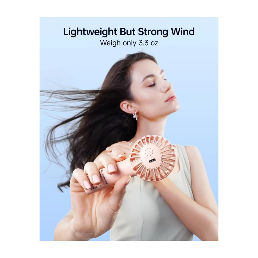 SWEETFULL Mini Portable Fan - Rechargeable Handheld Fan