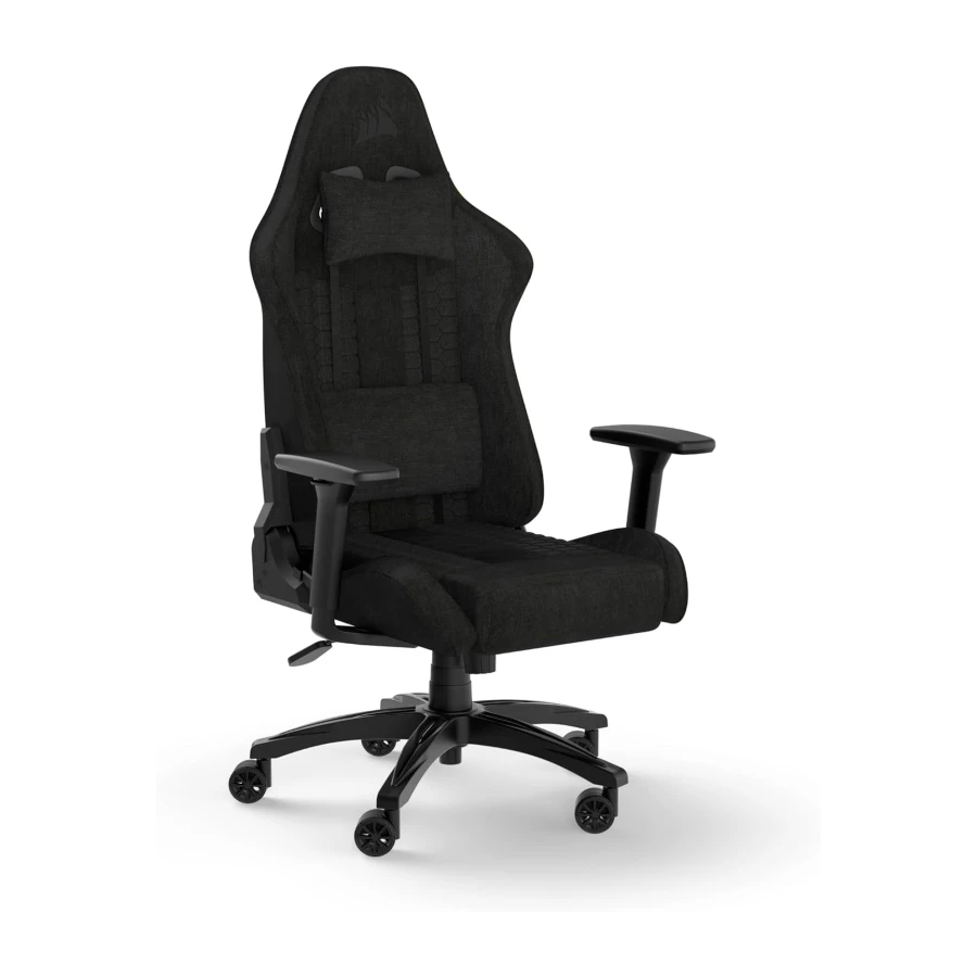 Corsair TC100 Relaxed Gaming Chair - Fabric - Racing-Inspired Design - Lumbar Pillow