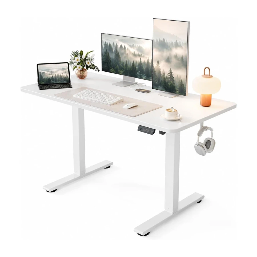 Cubiker Electric Standing Desk, 40"x24" Height Adjustable Desk, Sit Stand up Desk with 4 Memory Buttons