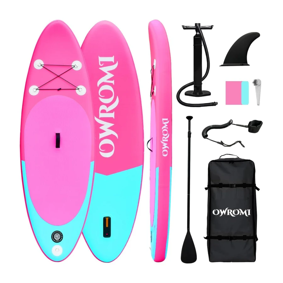 Kids Stand Up Paddle Board with Inflatable SUP Accessories, Non-Slip Comfort Deck Inflatable Paddle Board for Kid, Durable, Lightweight Fin for Youth & Kids