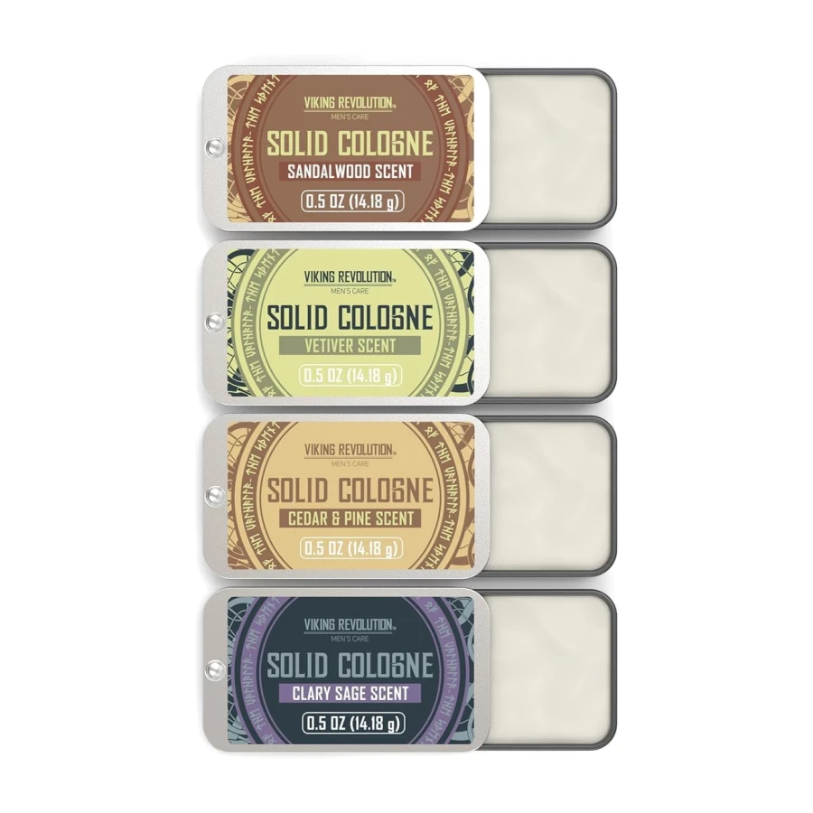Viking Revolution Solid Cologne Set - Variety 1-0.5 oz (4 Pack)