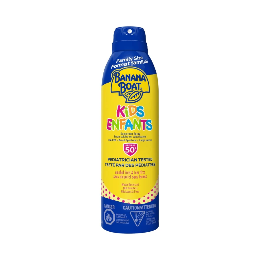 Banana Boat Kids Tear Free Sunscreen Clear Spray, Spf 50+, Broad Spectrum Protection, Value Size, 226G, 226 Grams