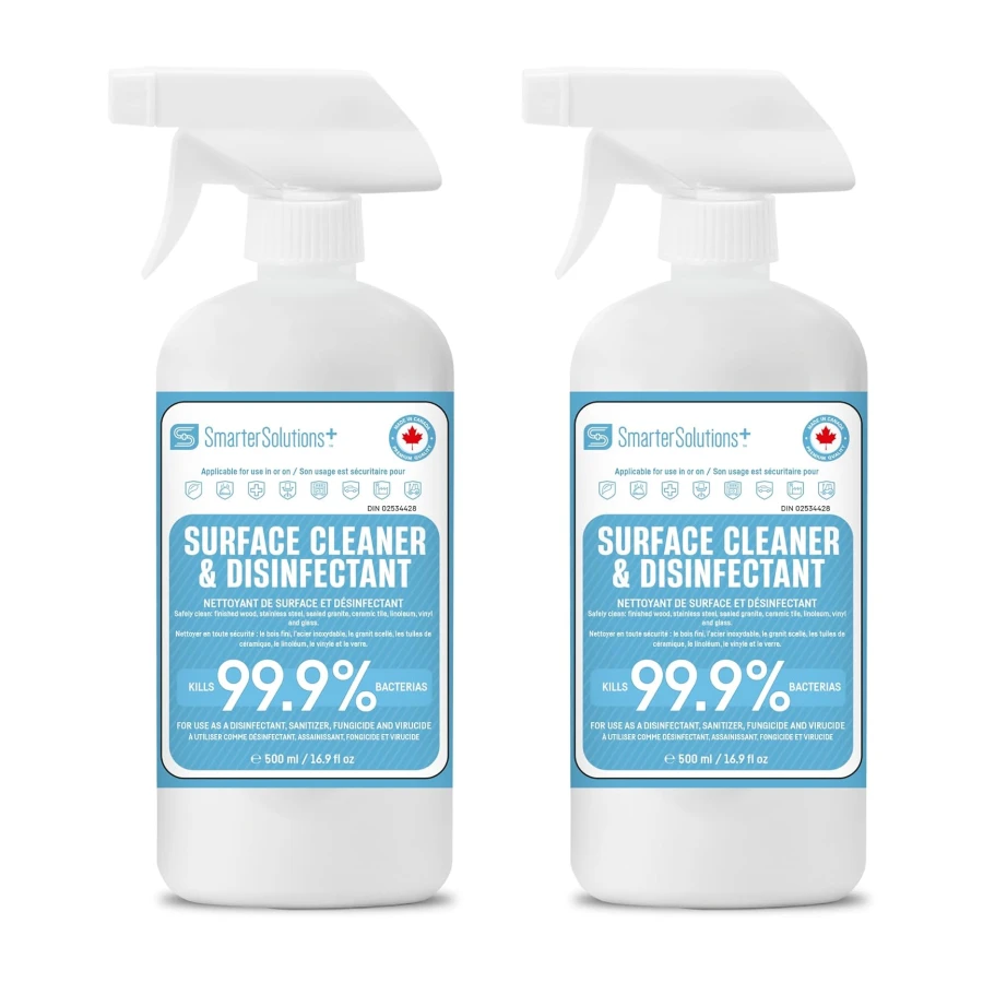 Hypochlorous Acid Spray Cleaning Solution, Made in Canada, Hospital Grade Disinfectant Spray, All-Purpose Sanitizer & Deodorizer, Eliminate Viruses Including Norovirus