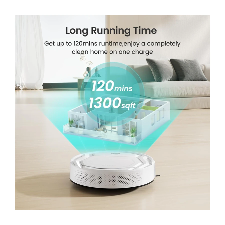 Lefant M210 Pro Robot Vacuum Cleaner, Strong Suction, Slim Design, Self-Charging Robotic Vacuum, Remote/App/Voice Control