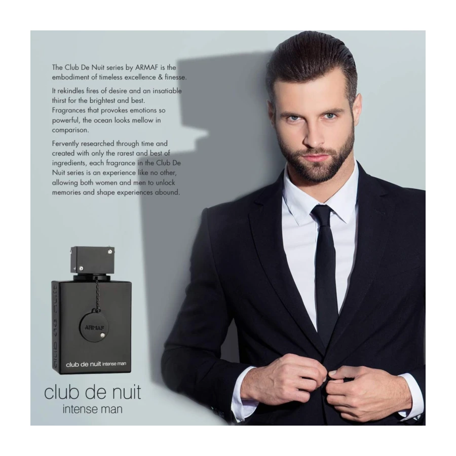 ARMAF S Club De Nuit Intense for Men Eau De Toilette Spray