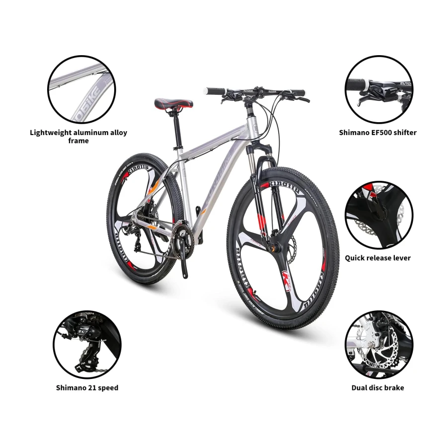 Eurobike Mountain Bikes 29 inch 3 Spoke Wheel X9