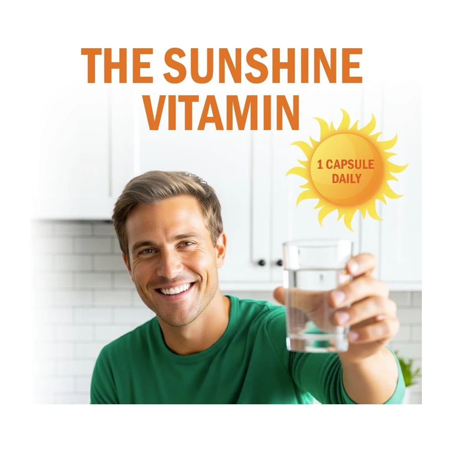 Vitamin D3 K2 | Bone & Teeth Support | Vitamin K2 120mcg + Vit D3 1000iu