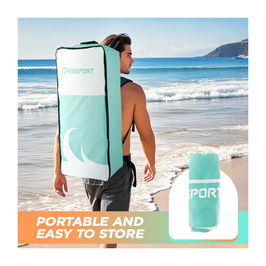 Premium Inflatable Stand Up Paddle Board Inflatable(6 inches Thick) with Durable SUP Accessories & Carry Bag | Wide Stance, Surf Control, Non-Slip Deck, Leash, Paddle and Pump for Youth & Adult