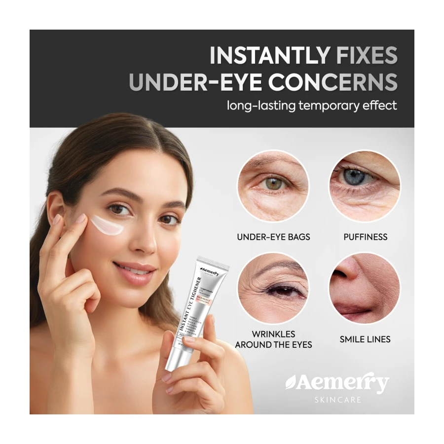 Instant Eye & Face Tightener Cream for Under Eye Bags & Wrinkles