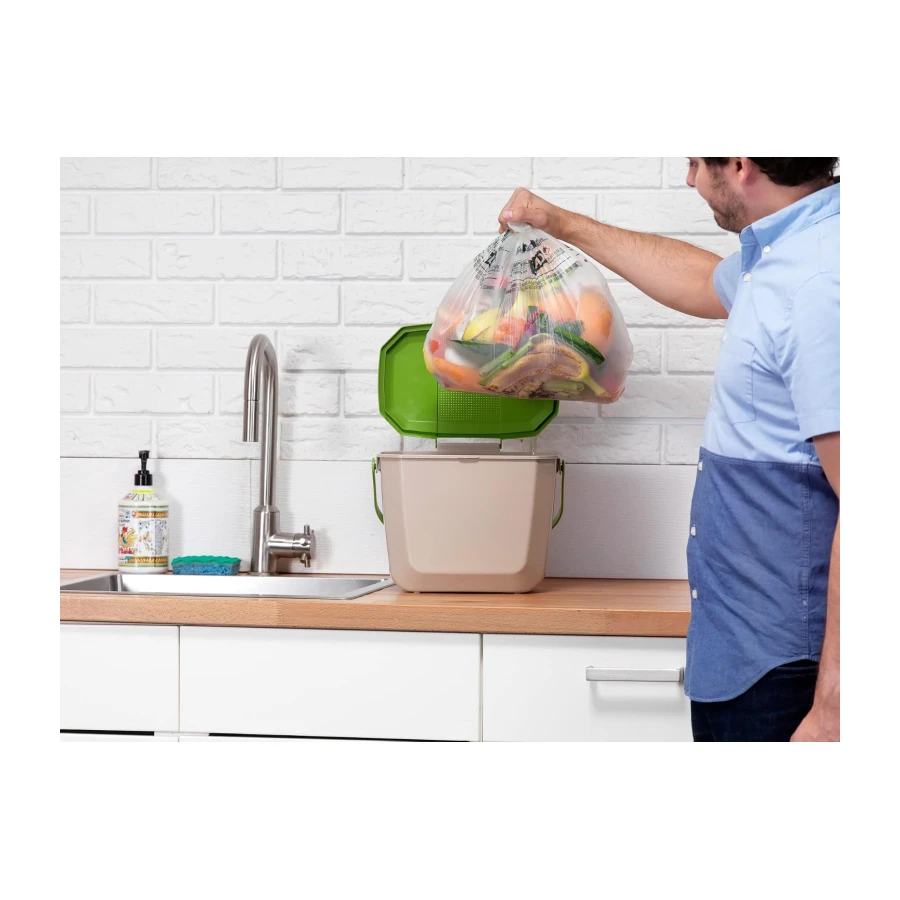Glad 100% Compostable Bags - Small 10 Litres - Lemon scent 100 Compost Bags