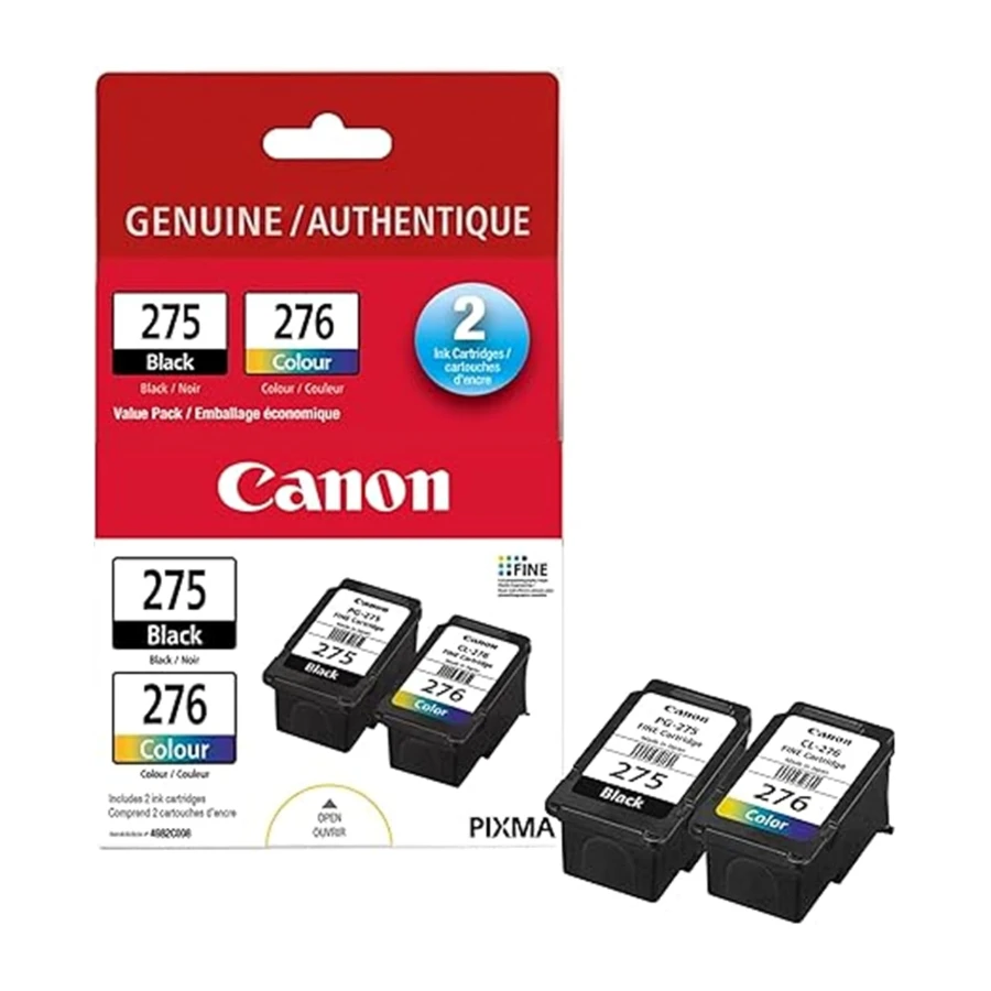 Canon Genuine Ink Cartridges PG-275 Black, CL 276 Colour, Value Pack
