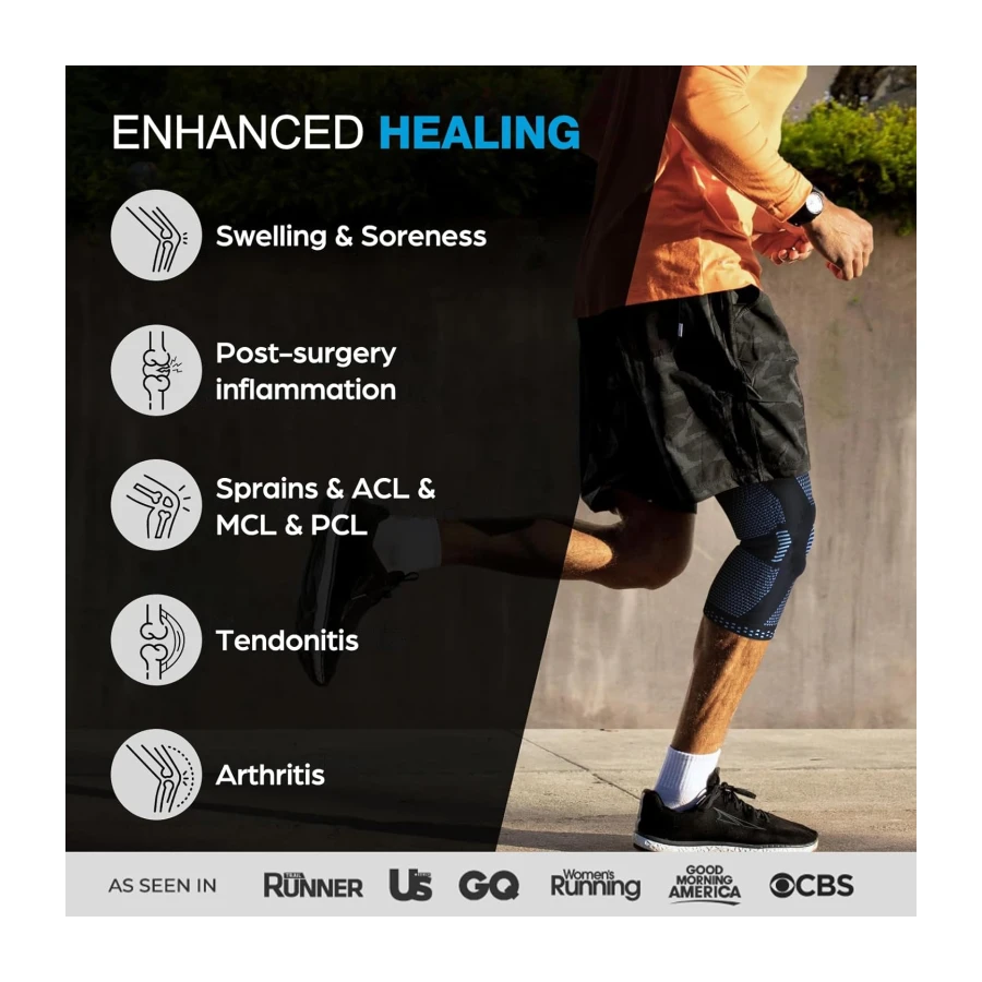 NEENCA Professional Knee Brace for Pain Relief, Medical Knee Support with Patella Pad & Side Stabilizers