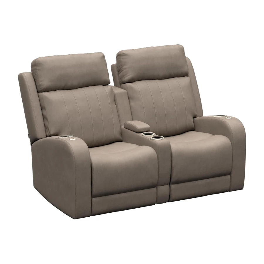 Thomas Payne® - 5" Center Console, Seismic Series-Driftwood, Matching Stitch