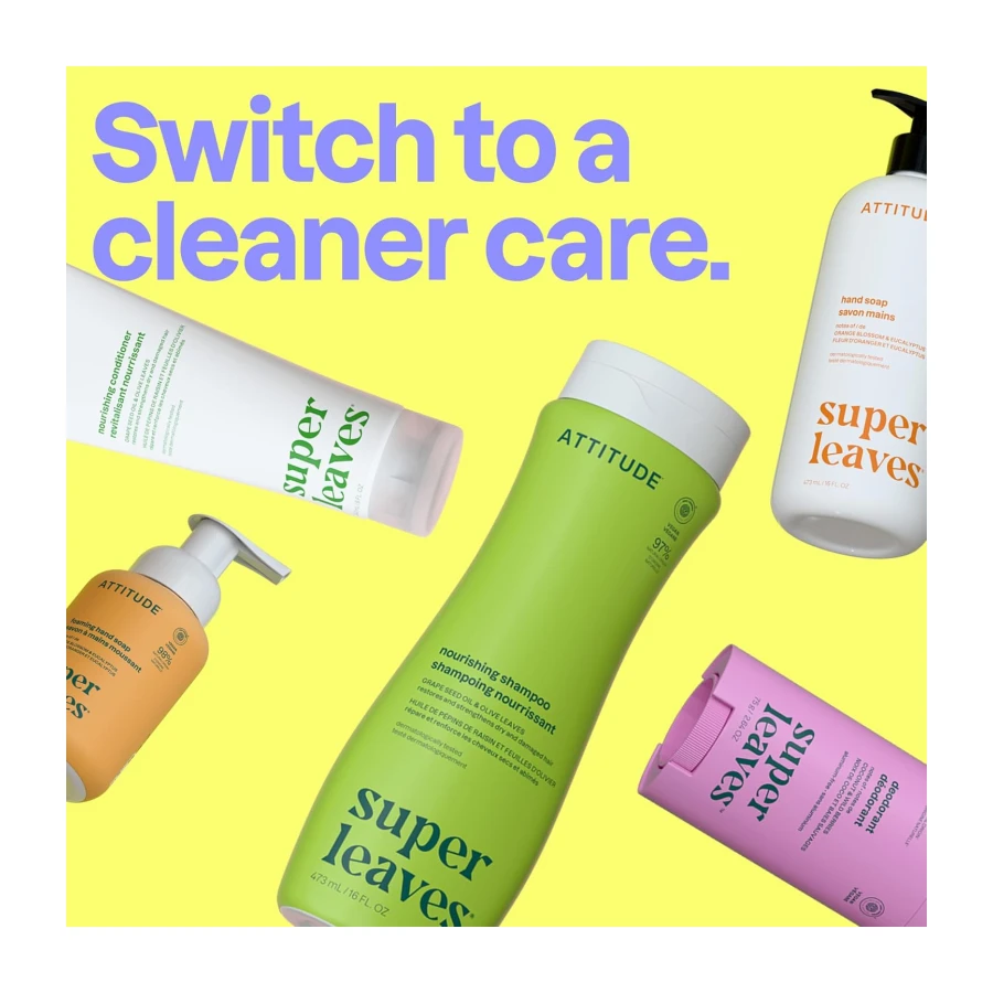 ATTITUDE Clarifying Shampoo, Made in Canada, EWG Verified, Plant- and Mineral-Based Ingredients