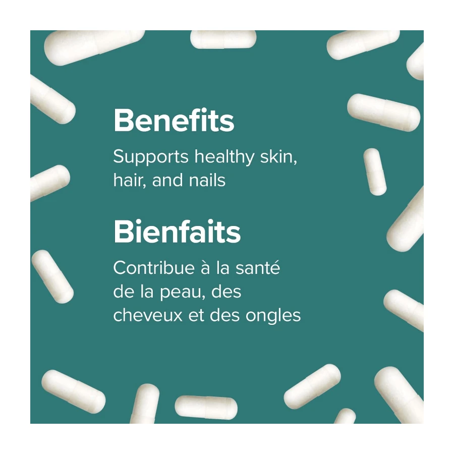 Webber Naturals Biotin Extra Strength, 10,000 mcg of Biotin Per Capsule, 120 Capsules