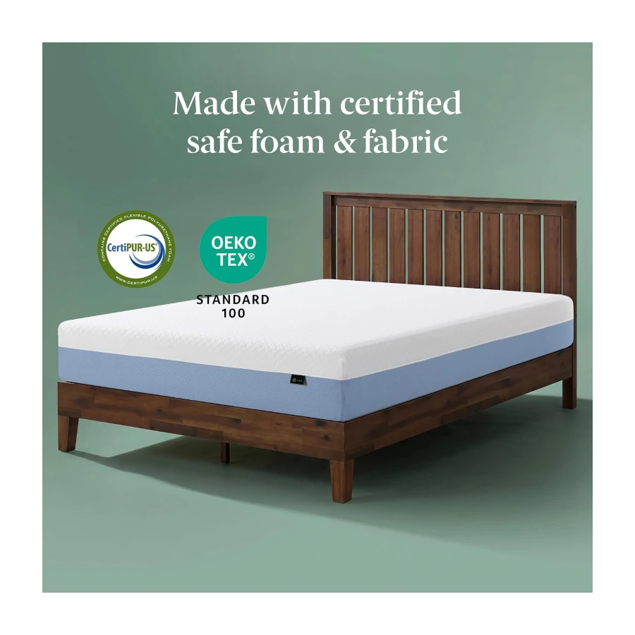 Zinus Full Mattress - 8 Inch Green Tea Essential Foam Mattress