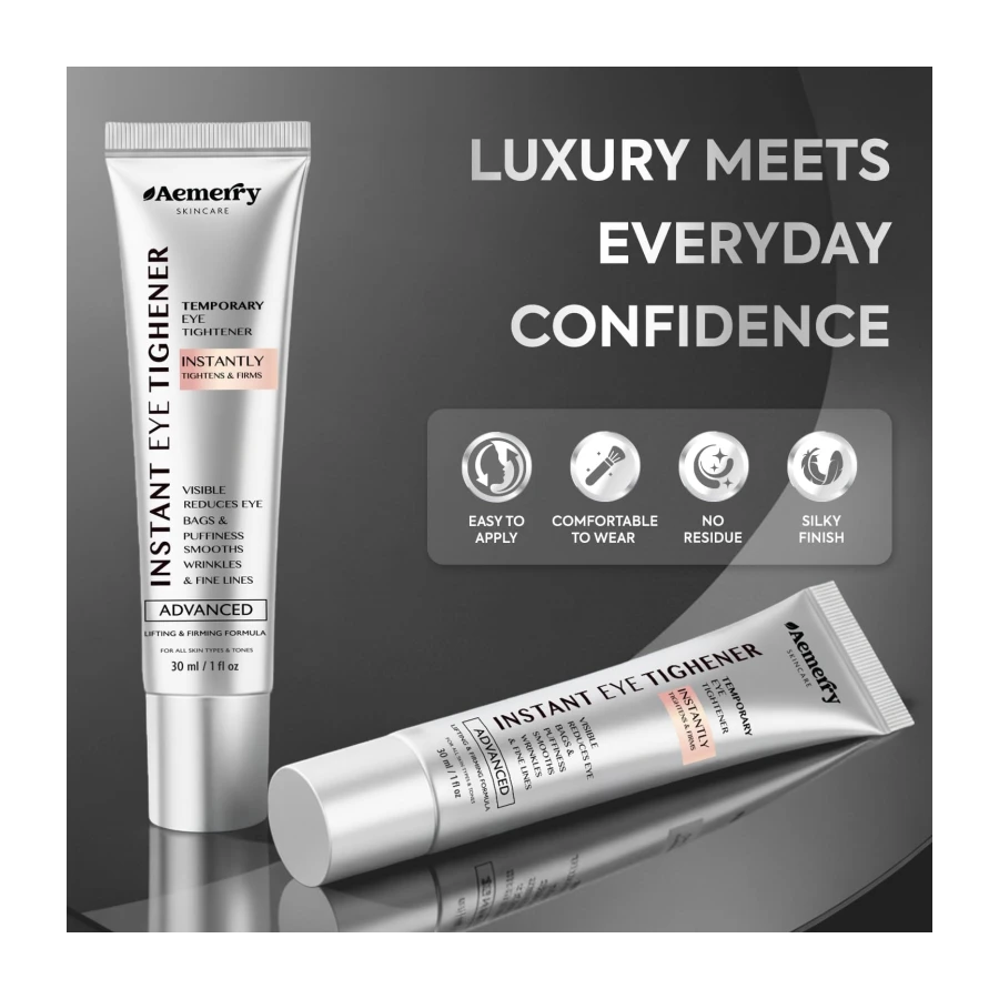 Instant Eye & Face Tightener Cream for Under Eye Bags & Wrinkles