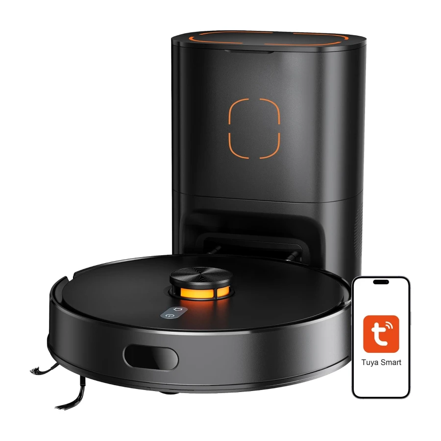 Robot Vacuum and Mop Combo, 90-Day Self-Emptying, 10,000 Pa Suction, with dToF & Laser Navigation & Smart Mapping