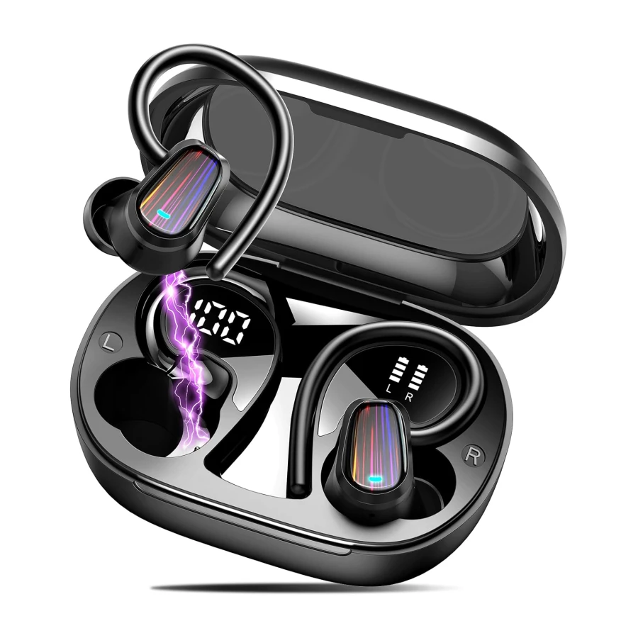 Wireless Earbuds, 50H Bluetooth 5.4 Headphones Sport, HiFi Stereo Sound