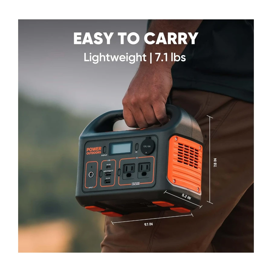 Jackery Portable Power Station Explorer 300, 292Wh Backup LiFePO4 Battery, Solar Generator for Outdoors Camping Travel Hunting Blackout (Solar Panel Optional)
