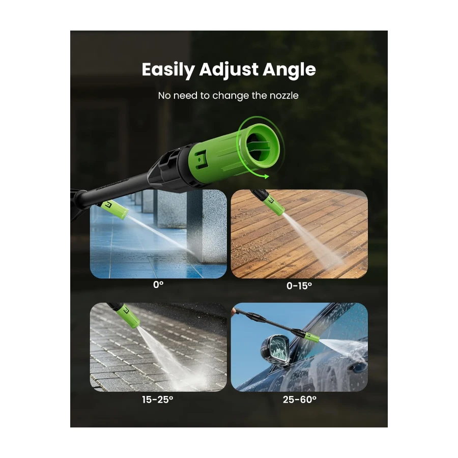 Electric Pressure Washer, 4200 PSI 2.6 GPM High Power Washer for Fences, Patios, Decks, Driveways and Car Wash with 23FT Hose, Foam Cannon