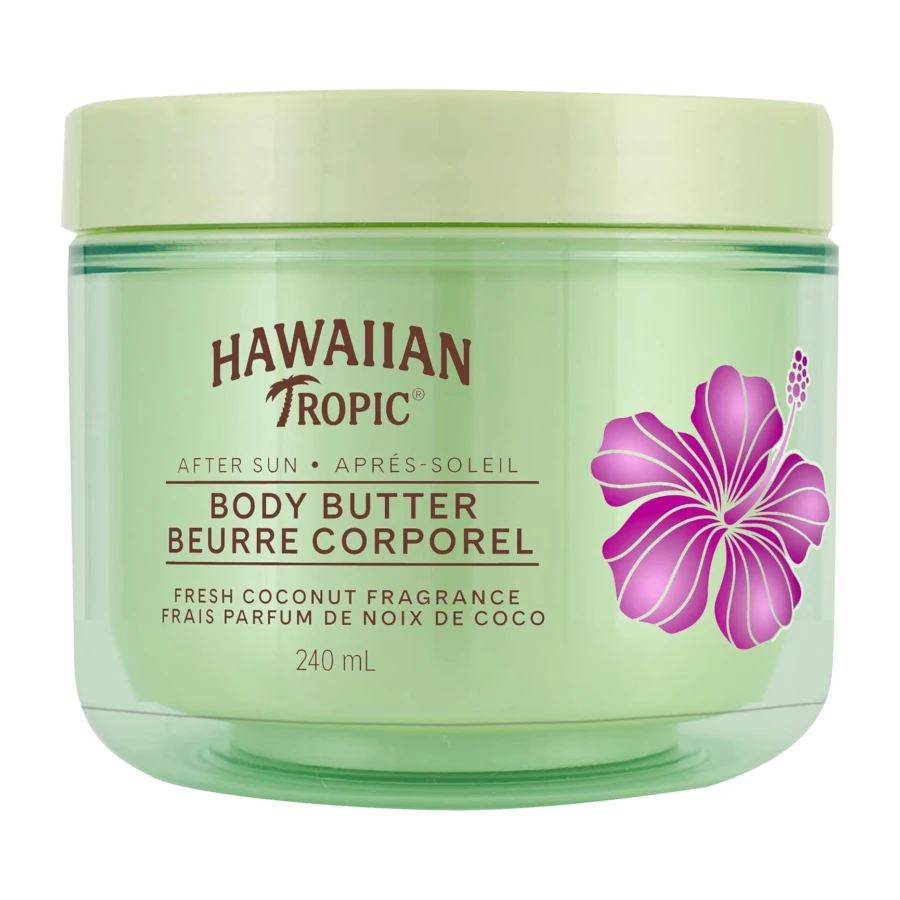 Hawaiian Tropic After Sun Body Butter with Coconut Oil, 240mL, Lotion, Moisturizing Body Lotion