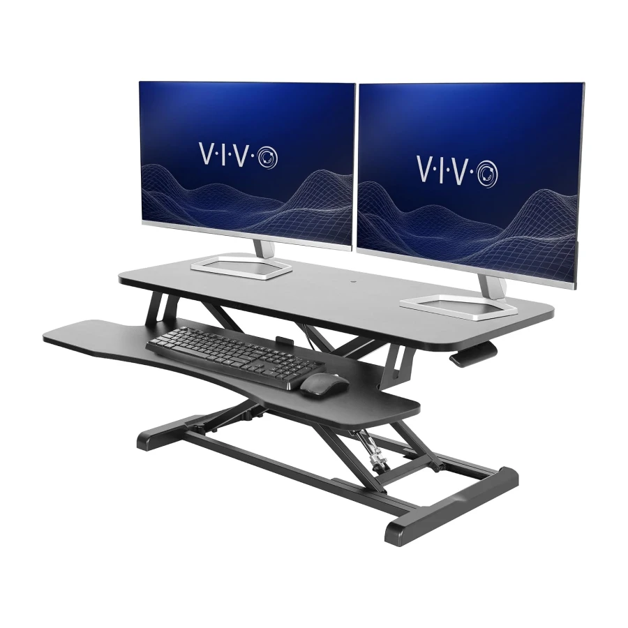 VIVO 36 inch Desk Converter, K Series, Height Adjustable Sit to Stand Riser
