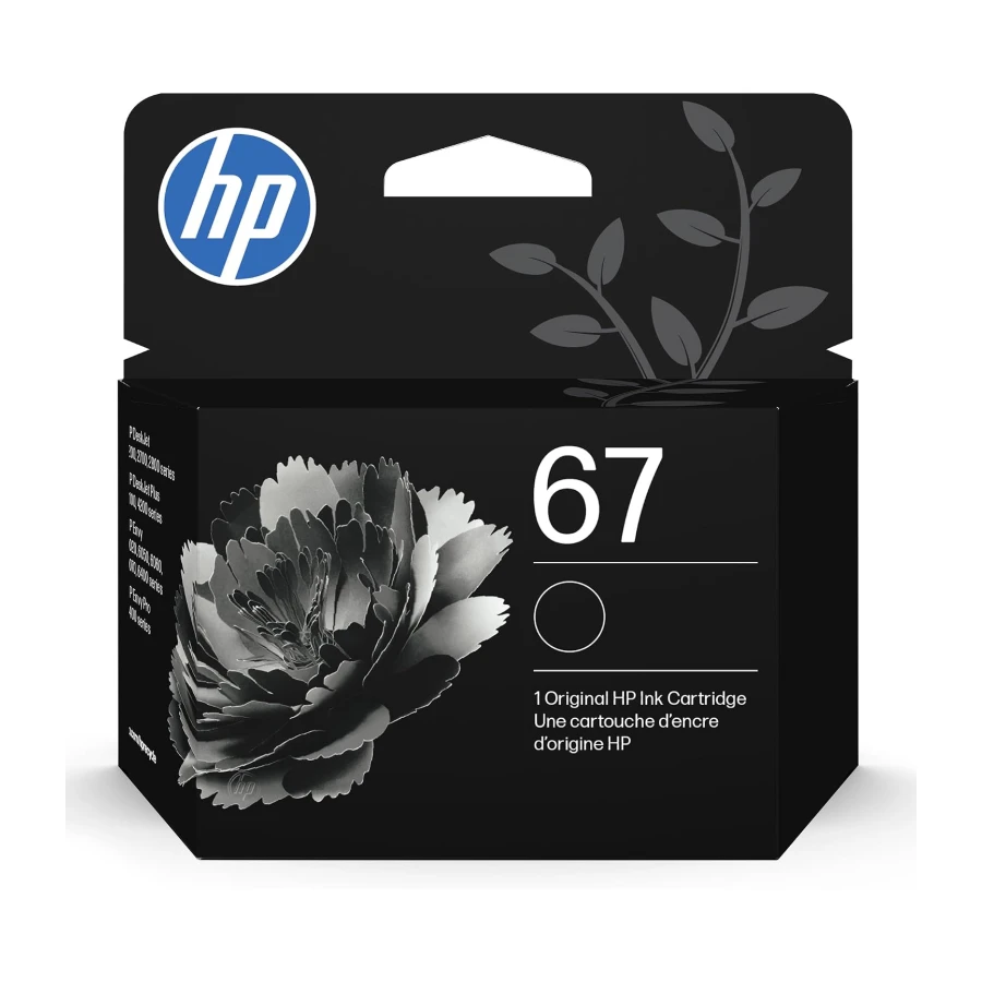 Original HP 67 Black Ink Cartridge | Works with HP DeskJet 1255