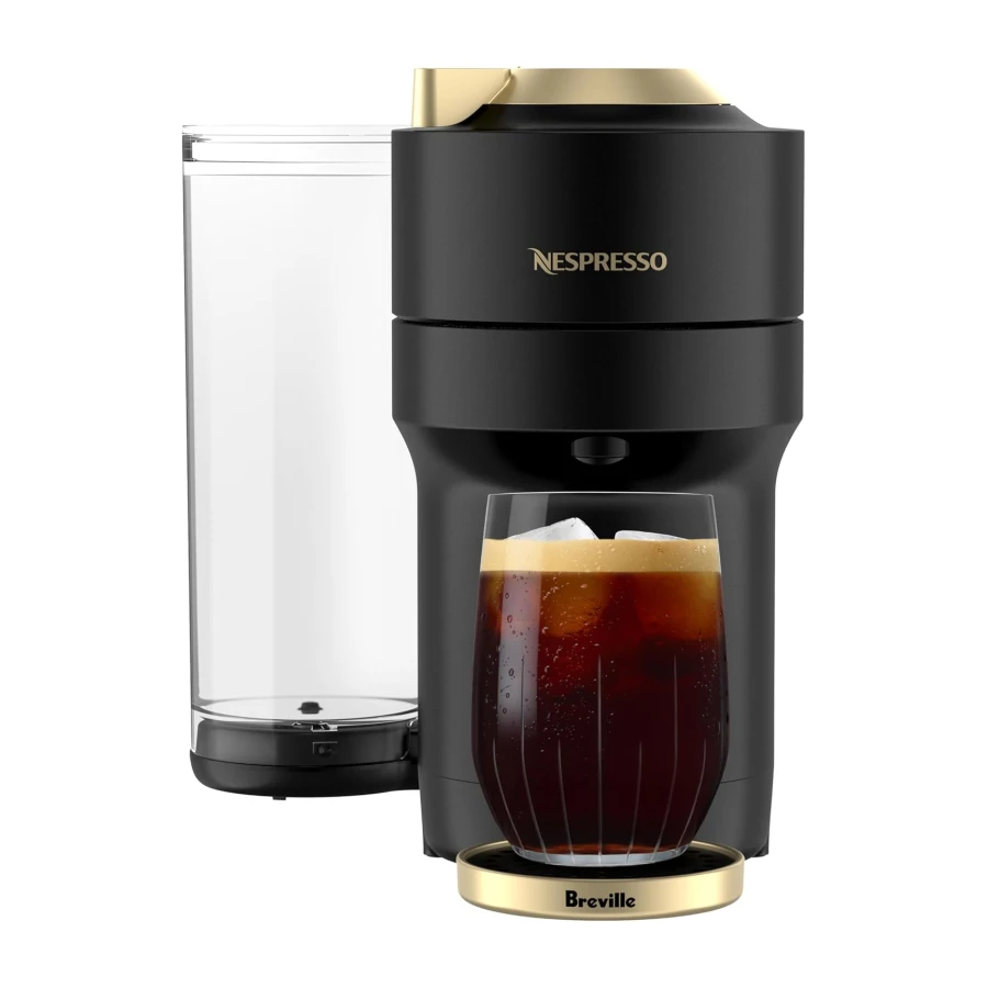Nespresso Vertuo Pop+ Deluxe Pod Coffee & Espresso Machine Black & Gold