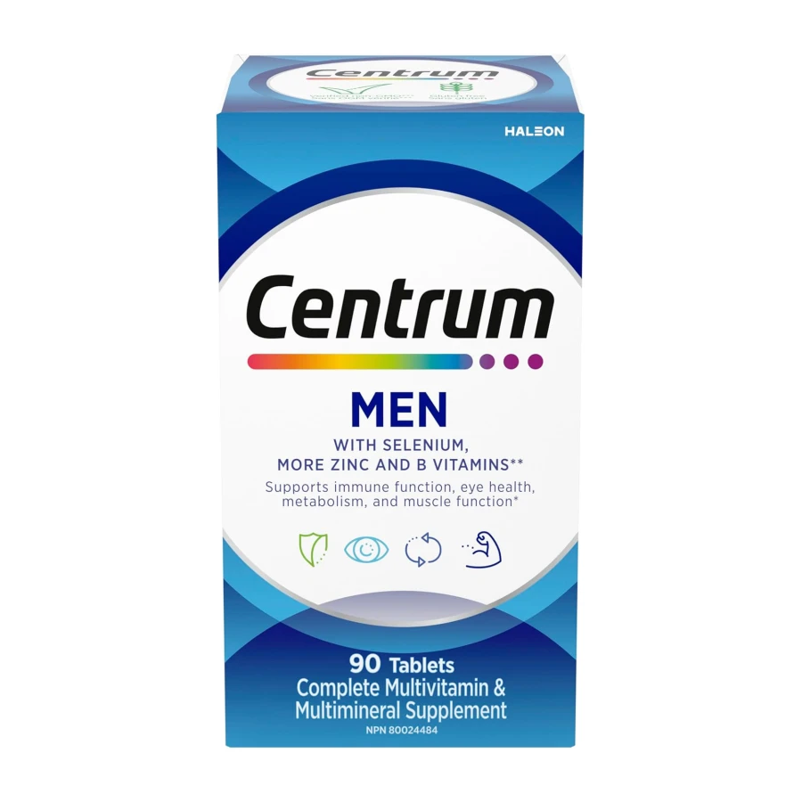 Centrum Men Multivitamins/Minerals Supplement, 90 Tablets