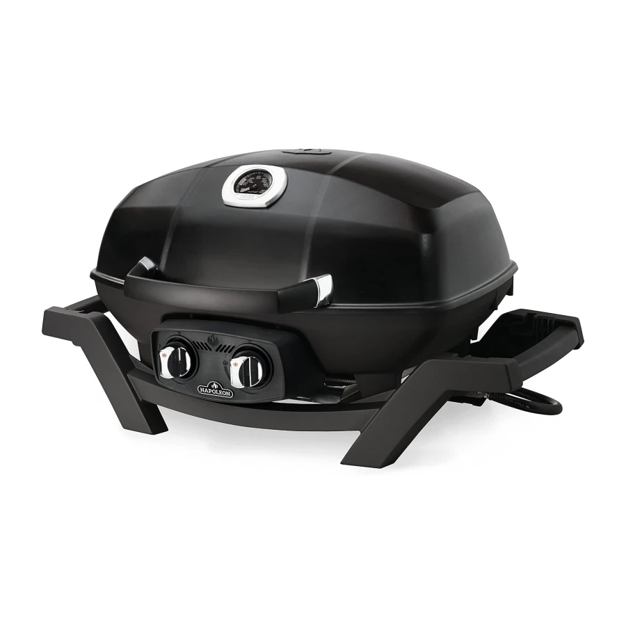 Napoleon TravelQ Portable Propane Gas BBQ - PRO285-BK - Professional Portable Grill Use for Tailgating, Camping, and Small Outdoor Spaces, Black