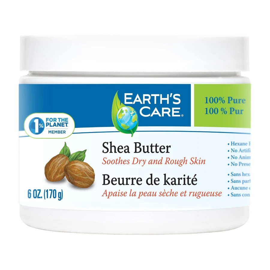 Earth’s Care Shea Butter,100% Pure African Shea Butter for Body, Hair, Lips & DIY Skincare