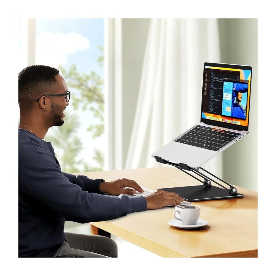 Besign LS10 Laptop Stand for Desk, Ergonomic Adjustable Notebook Tablet Stand