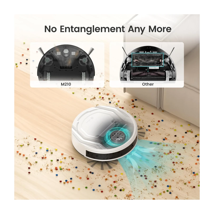 Lefant M210 Pro Robot Vacuum Cleaner, Strong Suction, Slim Design, Self-Charging Robotic Vacuum, Remote/App/Voice Control
