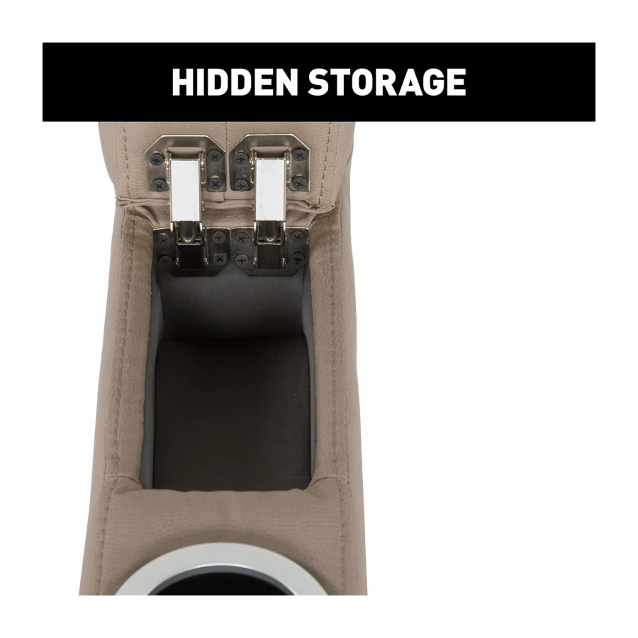 Thomas Payne® - 5" Center Console, Seismic Series-Driftwood, Matching Stitch
