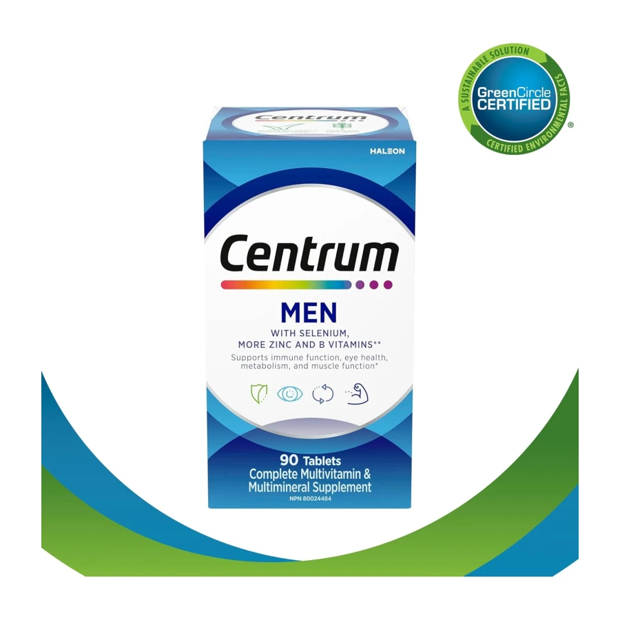 Centrum Men Multivitamins/Minerals Supplement, 90 Tablets