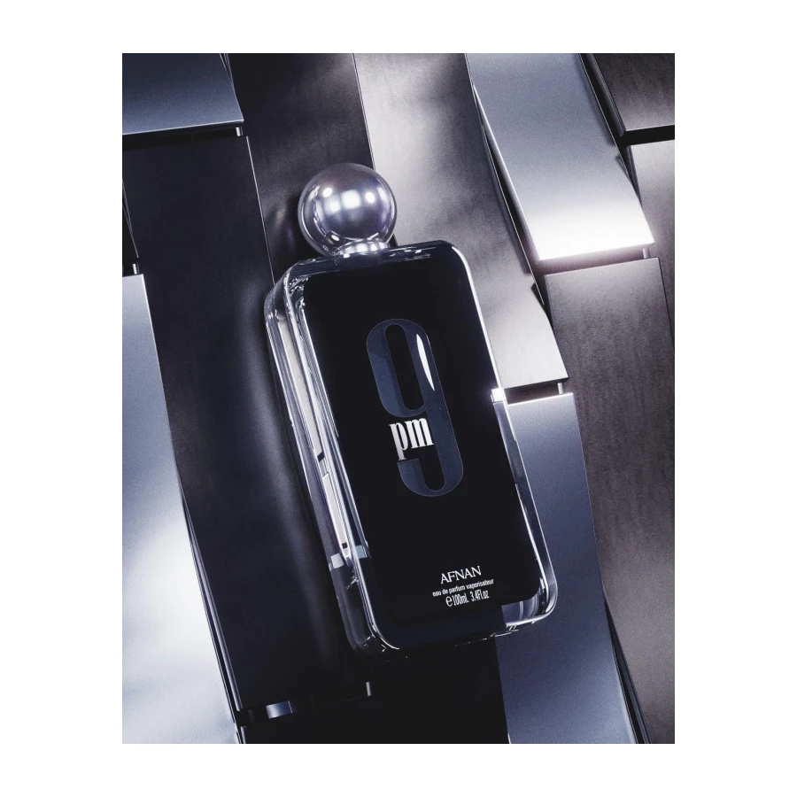 Afnan 9 Pm for Men Eau de Parfum Spray, 3.4 Ounce