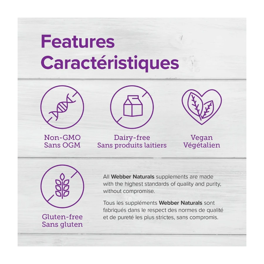Webber Naturals Biotin Extra Strength, 10,000 mcg of Biotin Per Capsule, 120 Capsules