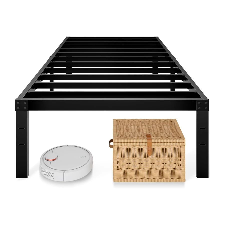 14 Inch Twin Size Bed Frame with Underbed Storage