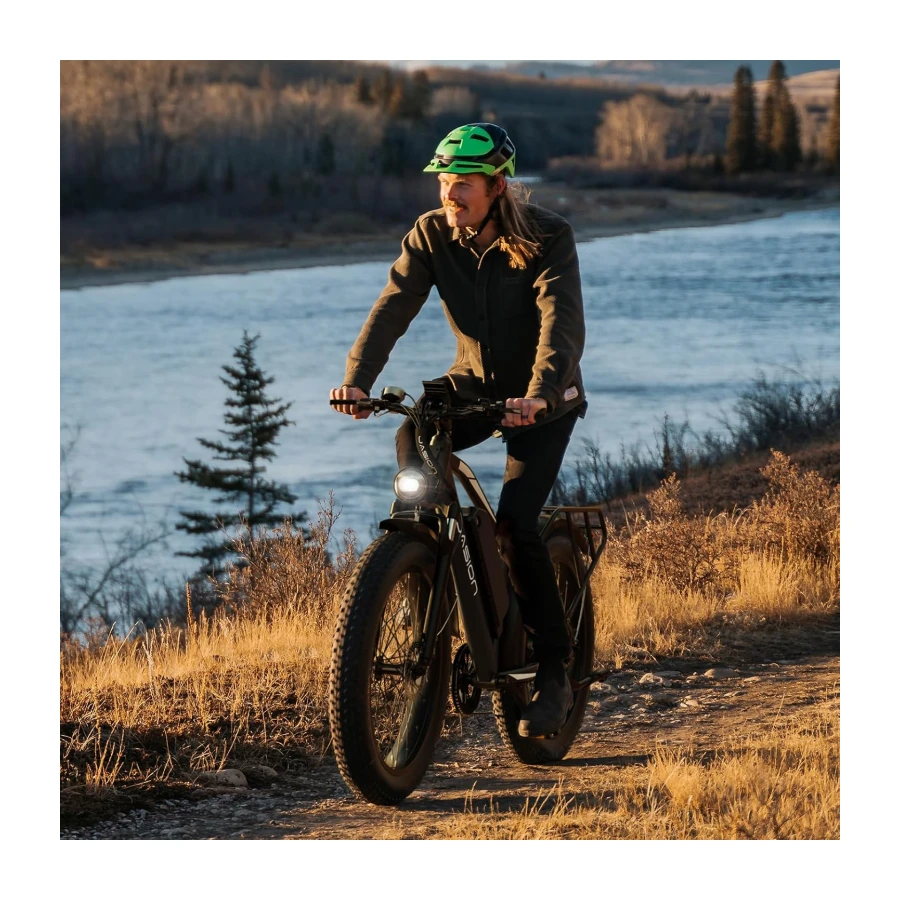 Jasion EB5 MAX Electric Bike for Adults, 48V 15Ah Removeable Battery, 1500W Peak Motor, 26'' x 4'' Fat Tire Ebike, 45+ KMH Speed, Cruise Control, with 7-Speed Gears Electric Mountain Bike